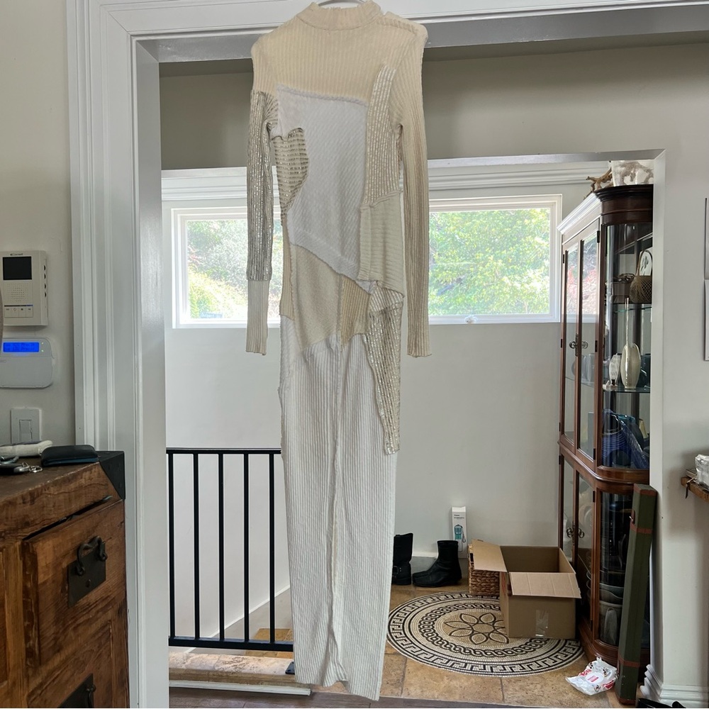 Perfect Number Patchwork Knit Dress - image 5